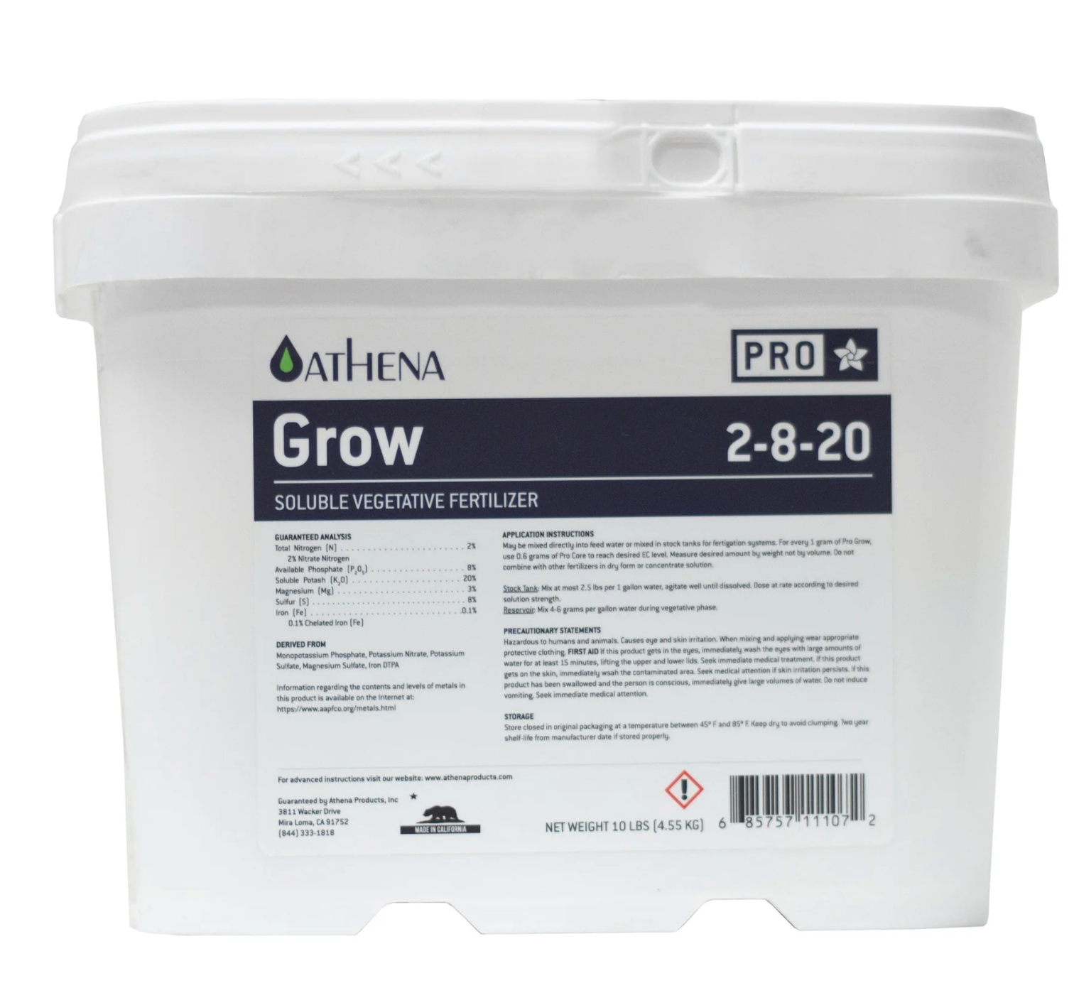 Athena PRO Line Grow | Fully Soluble Dry Fertiliser