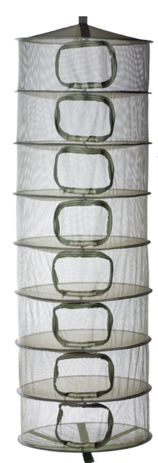Smart Garden Drying Rack 90CM 8 Tier ZIPPED Opening (Black)