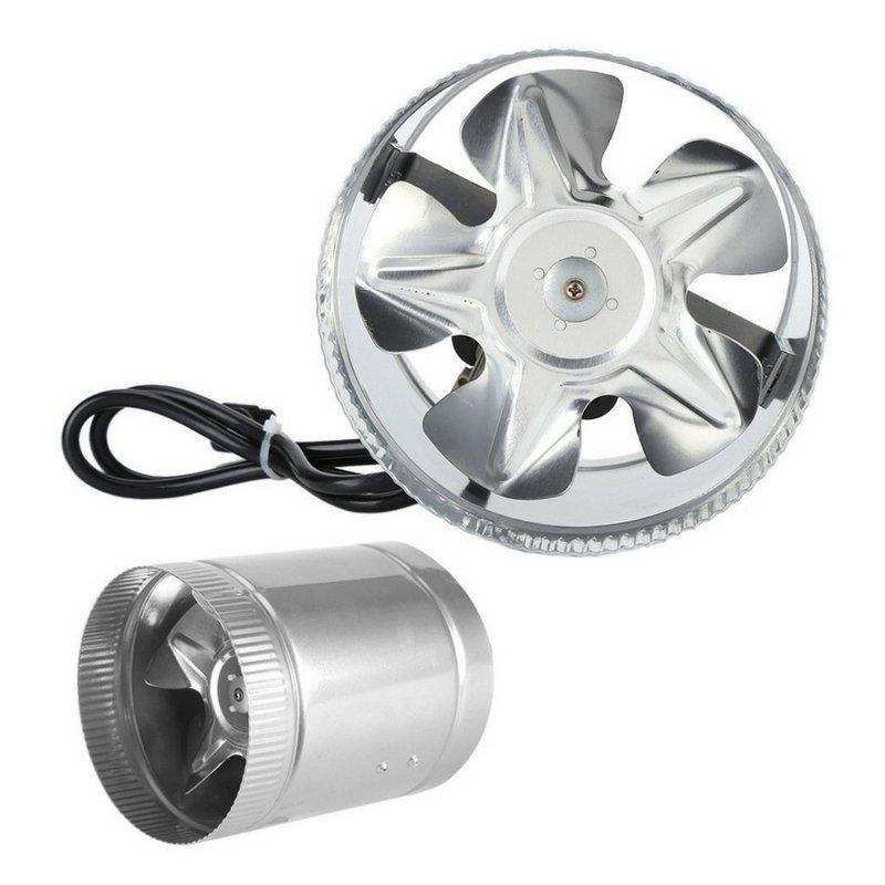 Silver 4 Pole Inline Fan