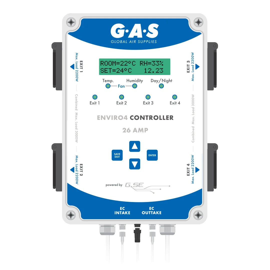 G.A.S. Enviro V4 Fan Controller - 26 amp | Controls EC Fans Only