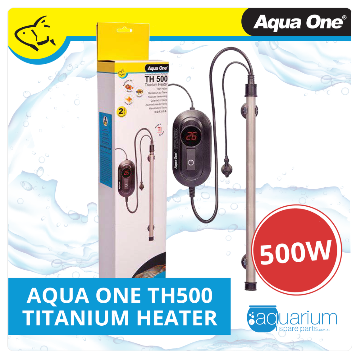 TH500 Titanium Water Heater 500w