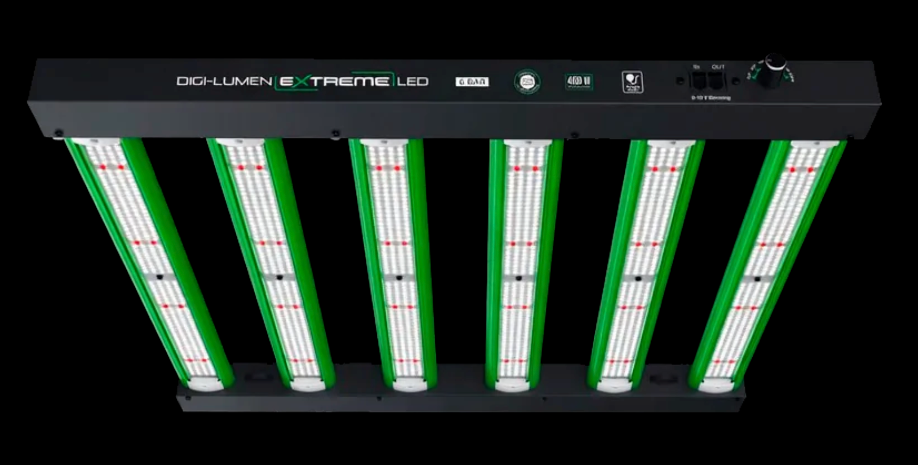 Digi-Lumen EXTREME 400W LED Light | 6 Bar | 1200 µmol/s, 3.0 µmol/J