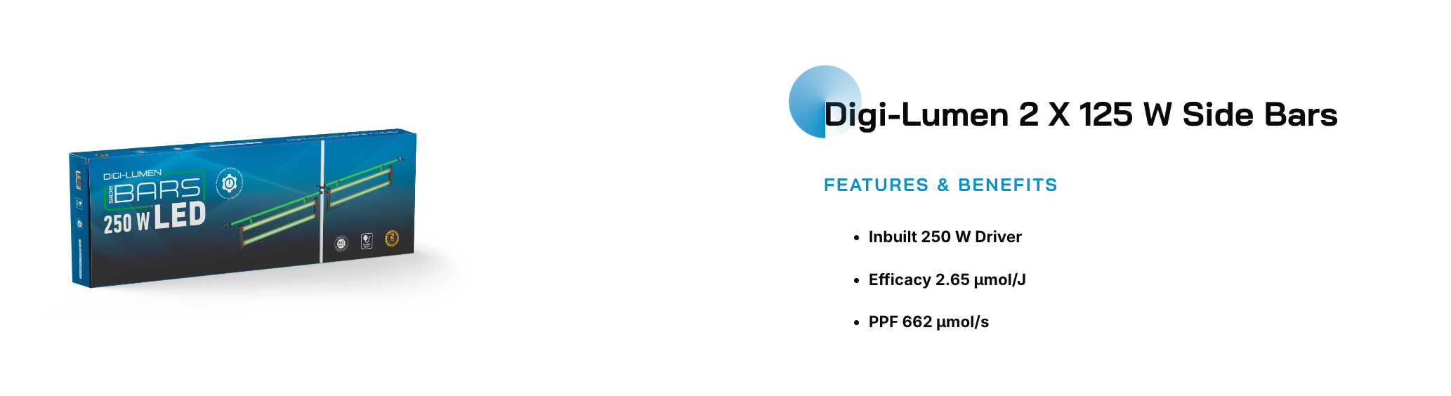 Digi-Lumen Halo 250W LED Side Bars (2x125w) – Pakenham Hydroponics