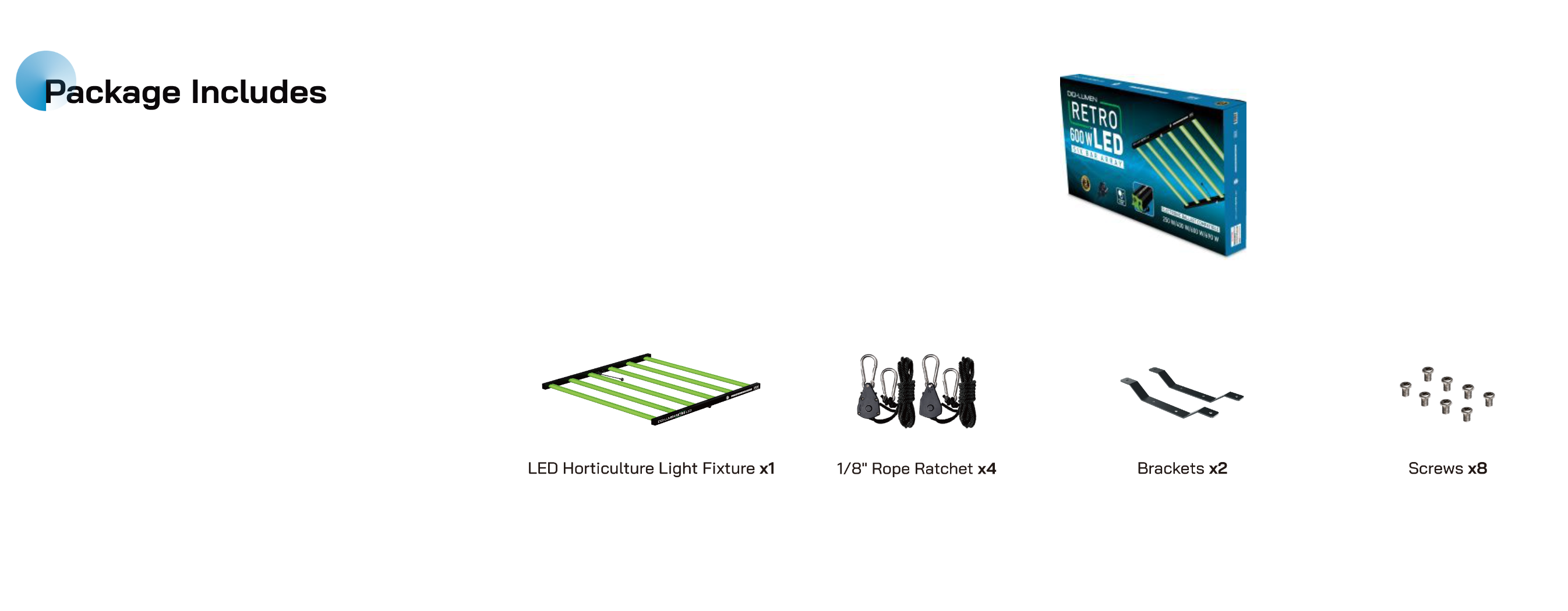 Digi-Lumen Array Full Spectrum 6 Bar LED 600W with PWM Digital e ...