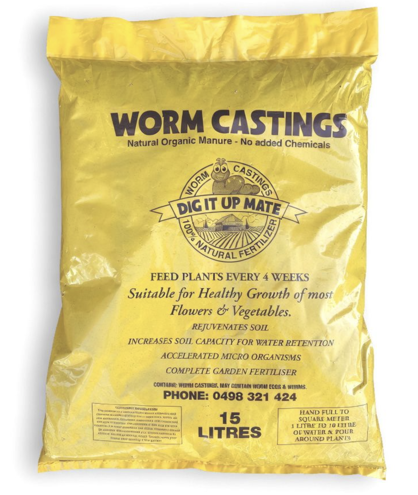 Dig it Up Mate Worm Castings 15L