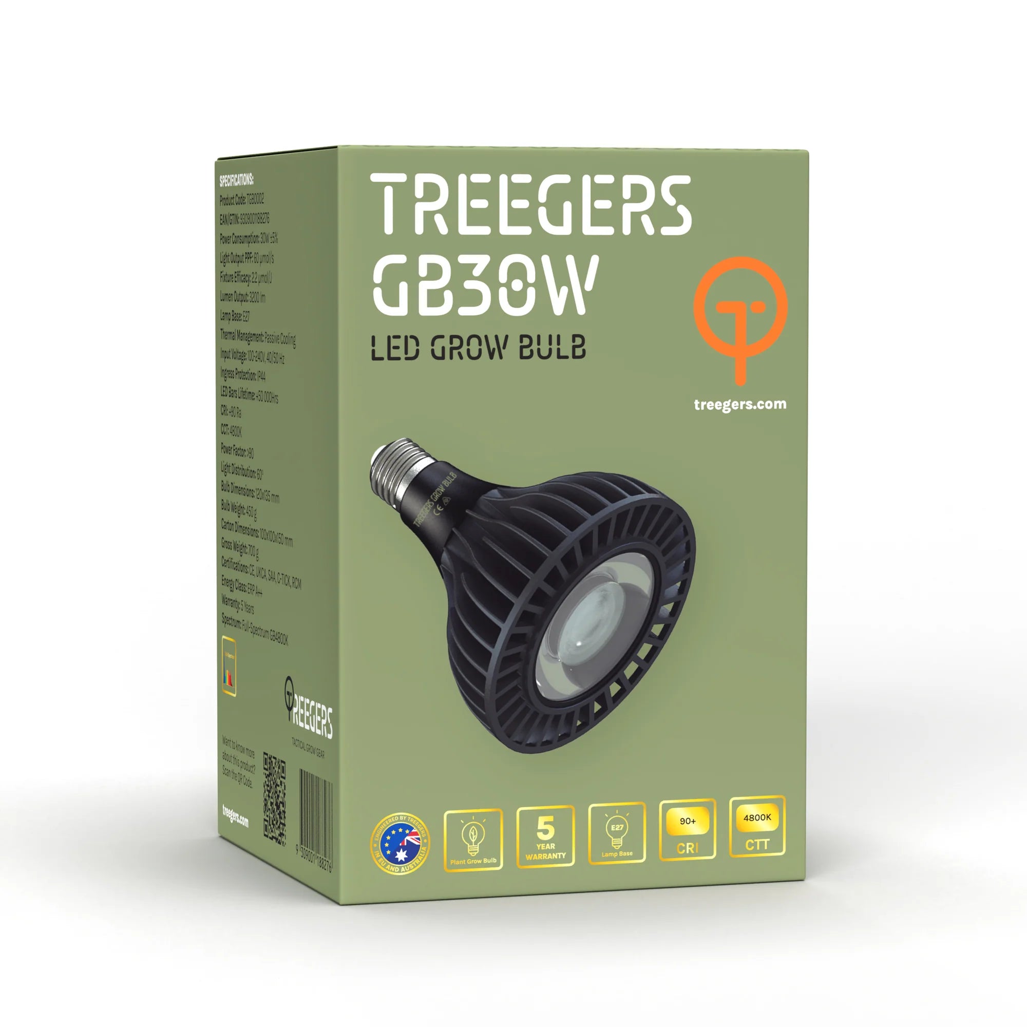 Treegers 30 Watt LED Grow Bulb