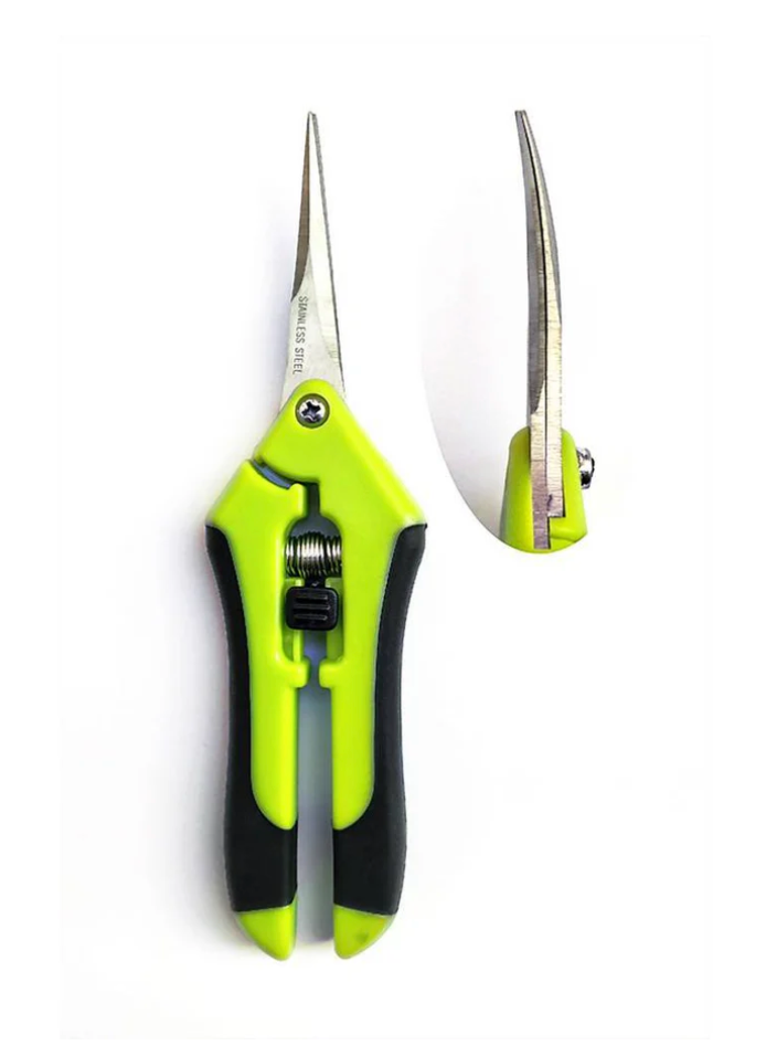 Hydro Bitz Green Scissors 16.5cm Curved