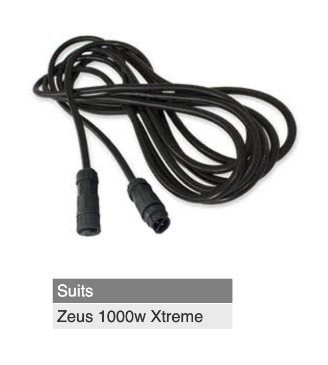 Lumatek LED 5 metre Extension Cable Kit|Extension cable for Driver to Fixture (for Zeus 1000w Extreme)