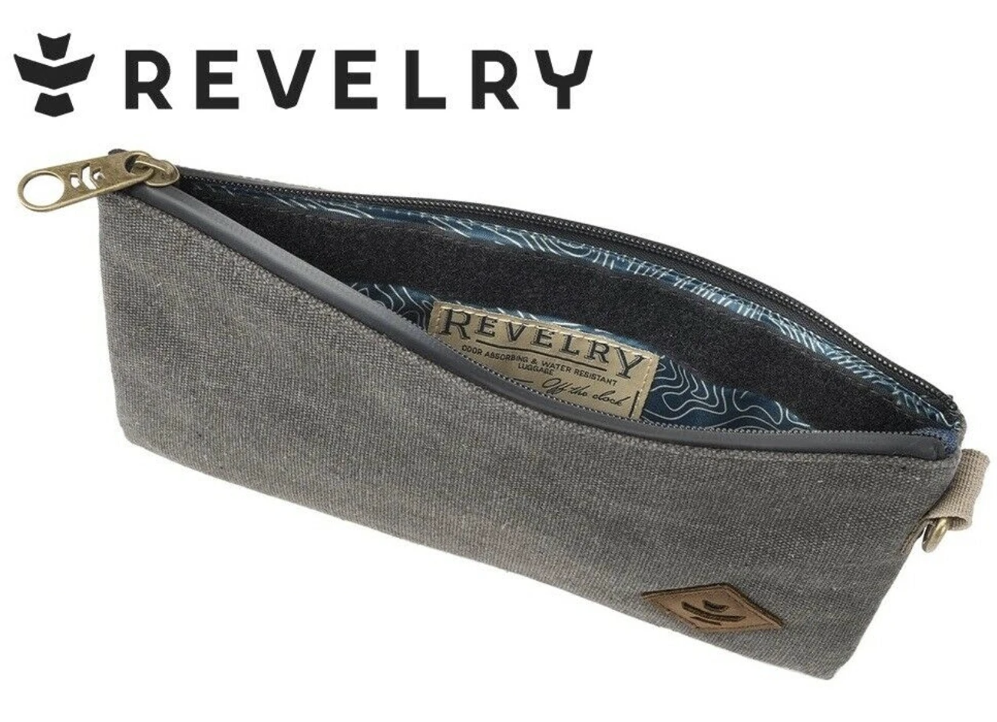 Revelry - The Broker Ash Zippered Bag 11x6 inch