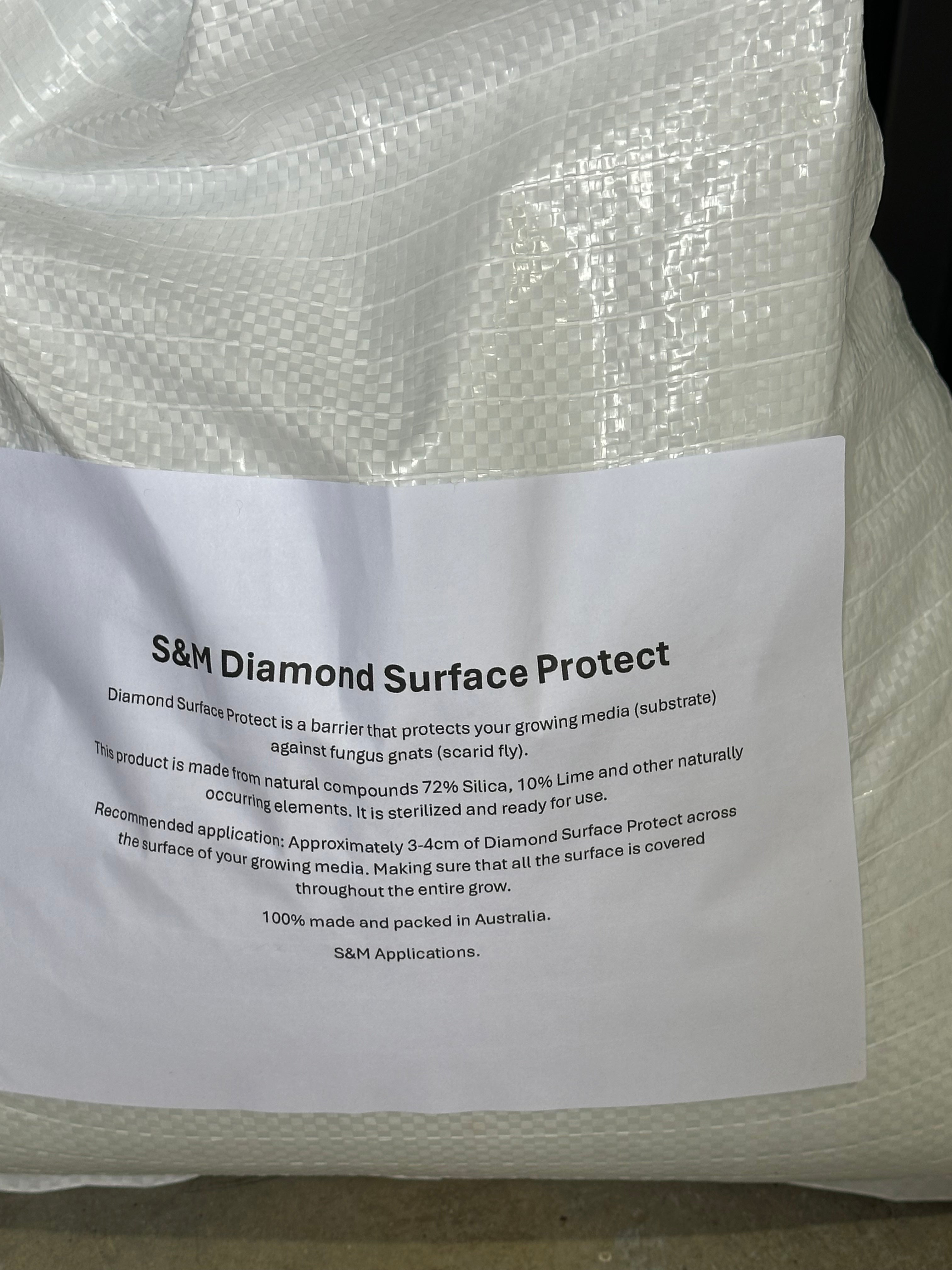 S&M Diamond Natural Surface Protect Insect Shield 10L Bag (stops fungus gnats from entering your media)