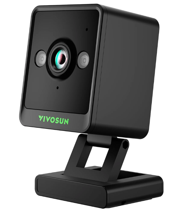 ViVOSUN Grow Camera C4, 2K QHD WiFi Smart Camera for Grow Tent / Timelapse, Night Vision, SD Card Storage, 2-Way Audio, App Control