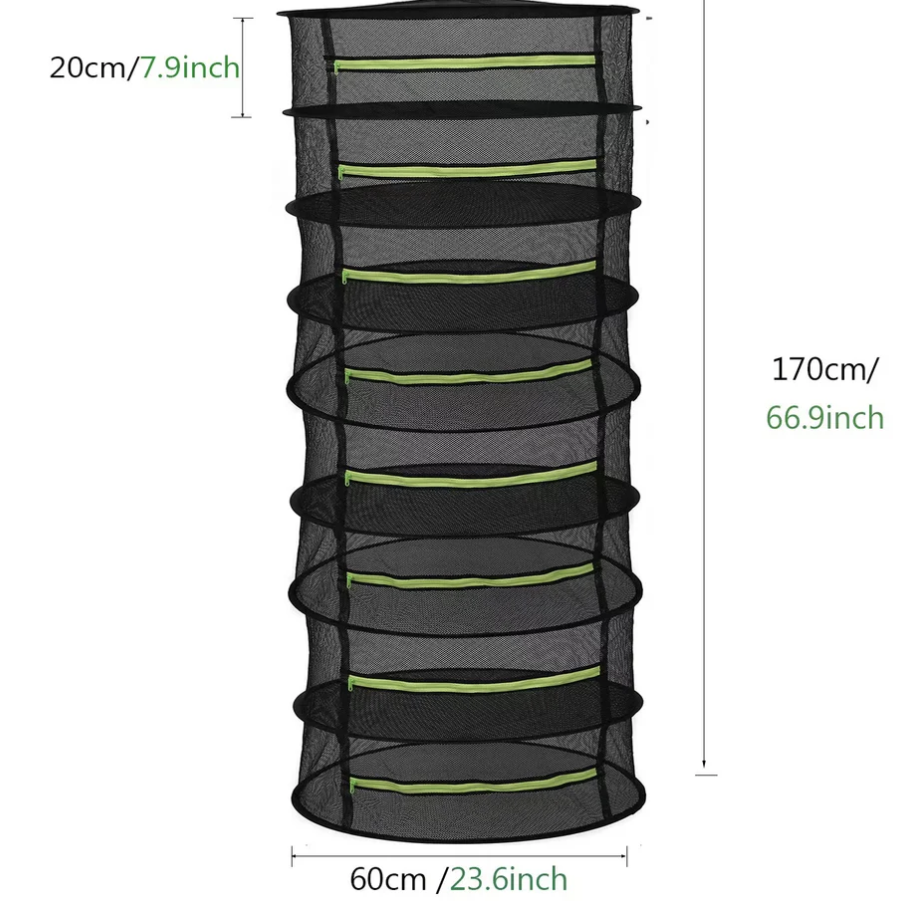 Bloom Works | 8 Tier Drying Rack Zip Lock | 60CM