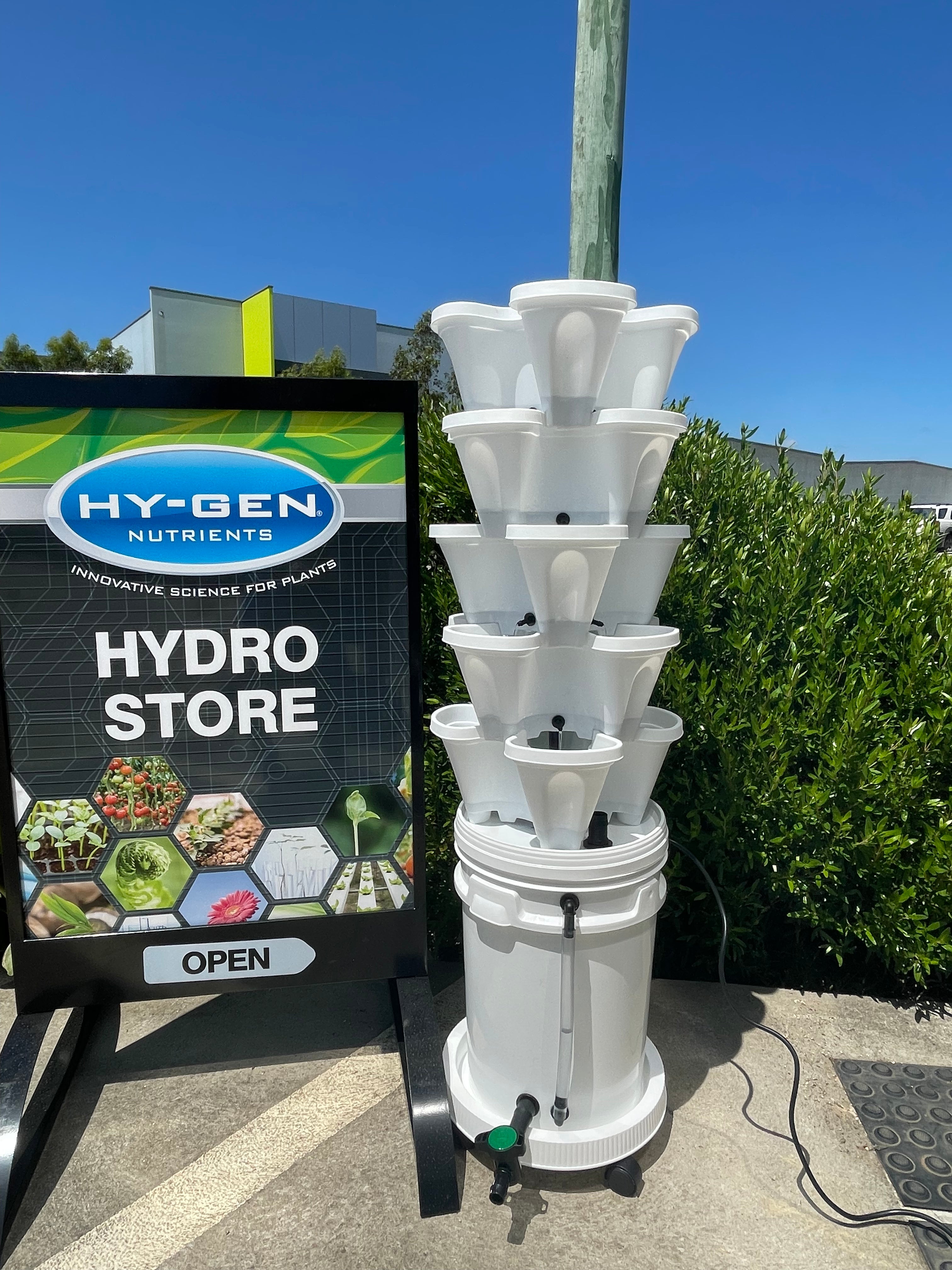 35cm Stackable Hydroponic 5 Tier Tower Garden | Vertical Recirculating  Hydroponic TOWER SYSTEMS | 20L Reservoir