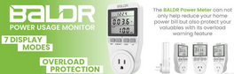 BALDR Power Usage Monitor | Power Meter | Overload Protection