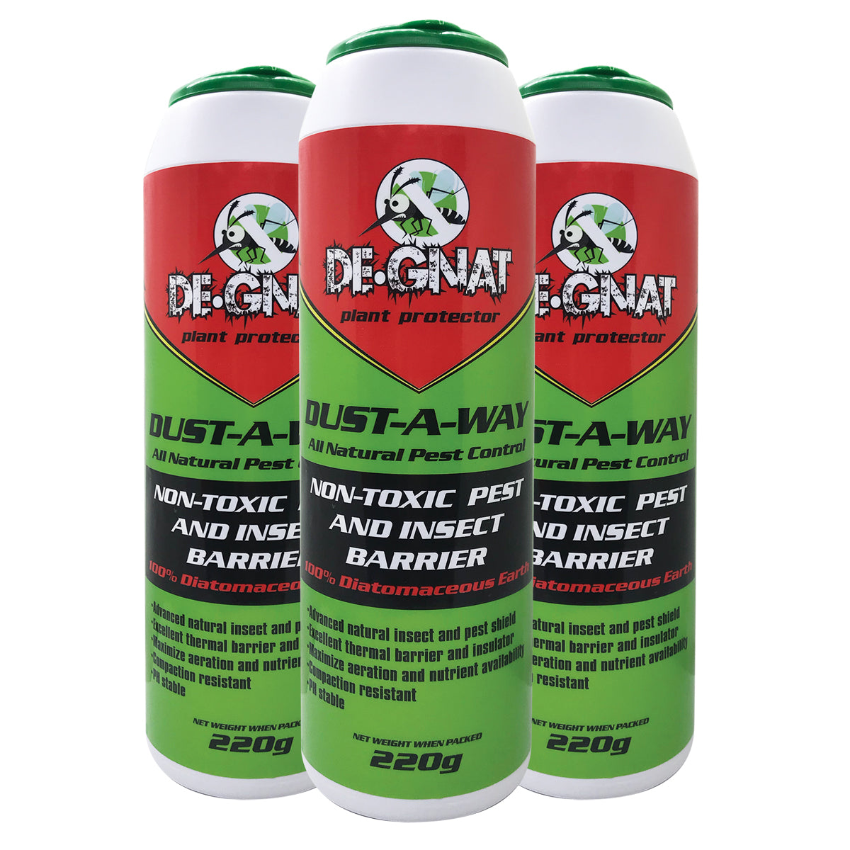 220G De-nat Dust-A-Way All Natural Pest Control (De gnat)