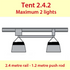 Jupiter2 Lightmover Kit  for 2.4m Tent - 2 Lights In Line | 1 Motor | 2.4m Rail | 1.2m Pushrod KIT