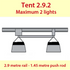 Jupiter2 Lightmover Kit  for 2.9m Tent - 2 Lights In Line | 1 Motor | 2.9m Rail | 1.45m Pushrod KIT