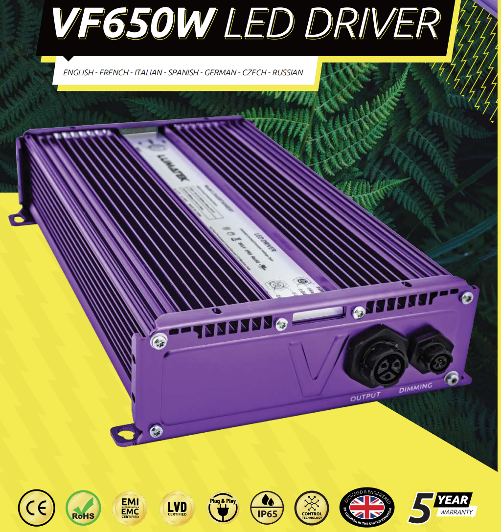 Lumatek 650W Driver for VF LED Range | VF90w | VF120w
