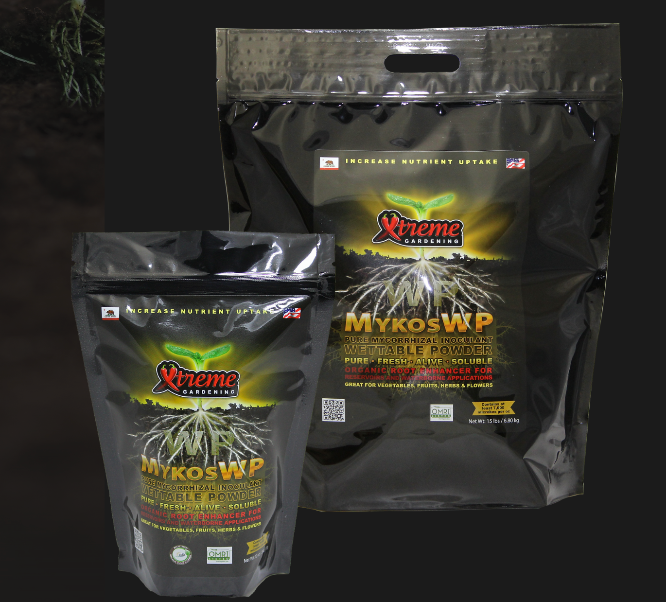 Xtreme Gardening WP (WETTABLE POWDER) Mykos | Premium Mycorrhizal Innoculant | Natural Root Enhancer