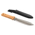 Nisaku 6510 Hori Weeding & Digging Knife Japanese Steel 7.25 Blade, 6 Inch Wood Handle, Includes Weather Resistant Hard Plastic Holster