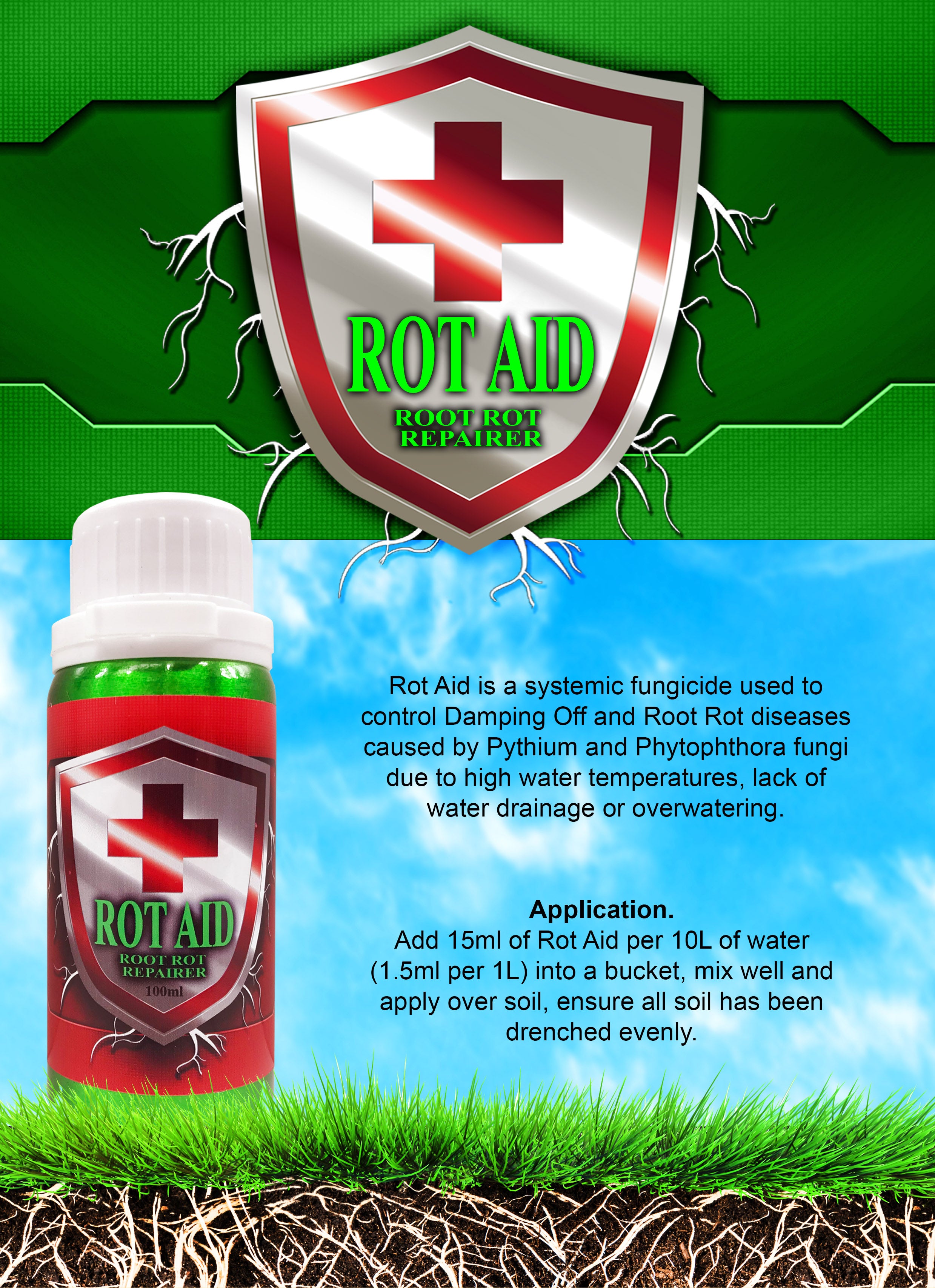 Rot Aid 100ML | Root Rot Repair – Pakenham Hydroponics