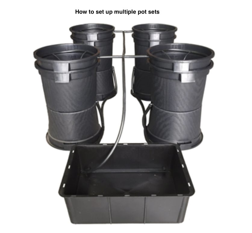 Container Connection Table Pot 30L Pot Set (With Stand) - includes 1x top pot | 1x bottom pot| 1x ...