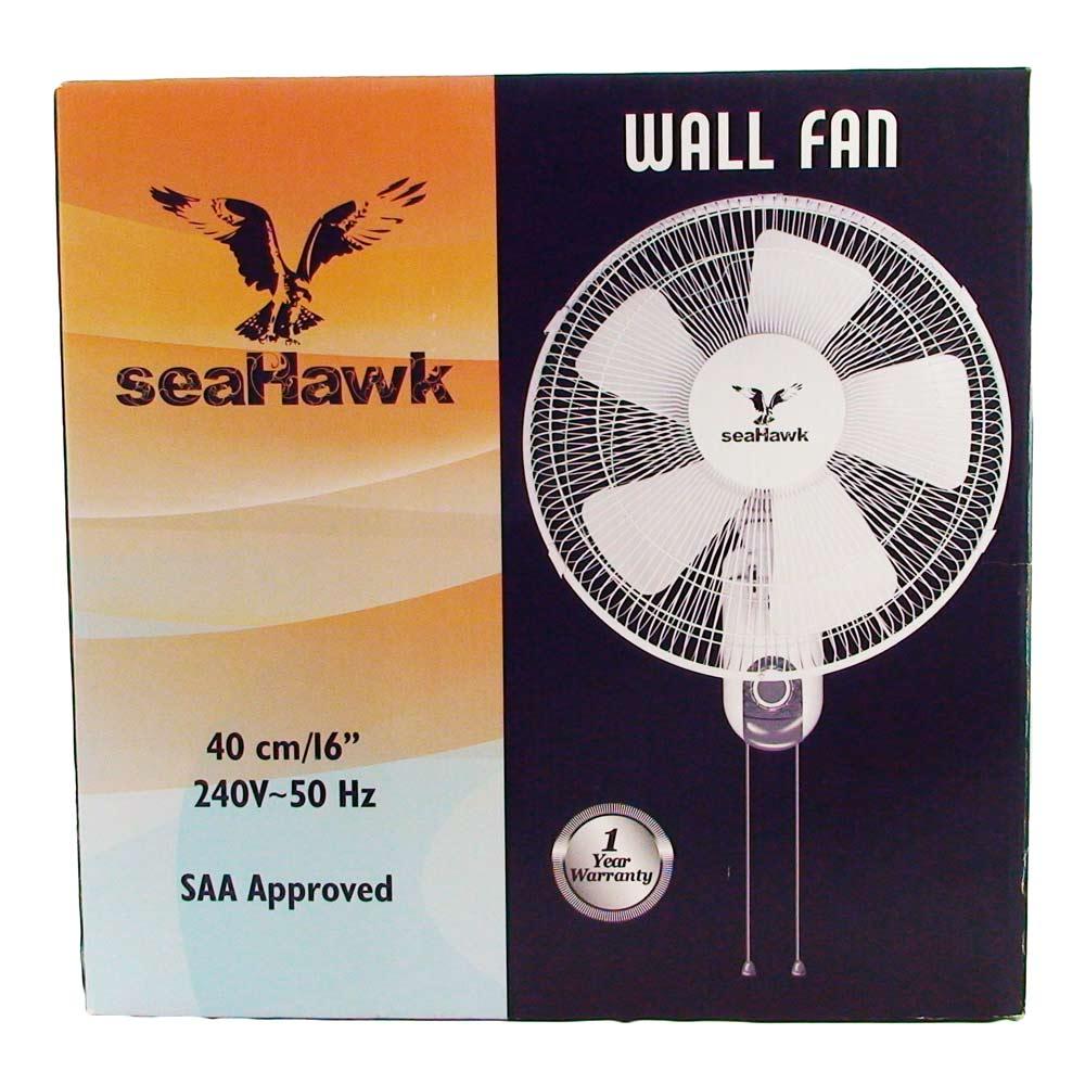 Seahawk Oscillating Wall Fan 40cm 5 blade 50w